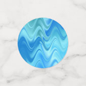 Wavy Blue Abstract Confetti (Kleine voorkant)