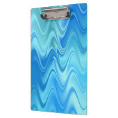 Wavy Blue Abstract Klembord (Links)