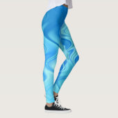 Wavy Blue Abstract Leggings (Rechts)