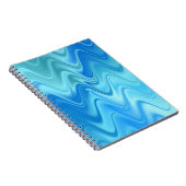 Wavy Blue Abstract Notitieboek (Rechterzijde)