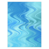 Wavy Blue Abstract Tafelkleed (Voorkant)