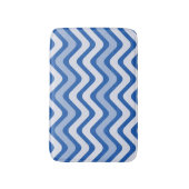 Wavy Blue Pattern Badmat (Voorkant Verticaal)