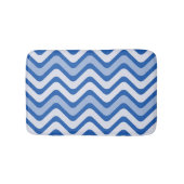 Wavy Blue Pattern Badmat (Voorkant)