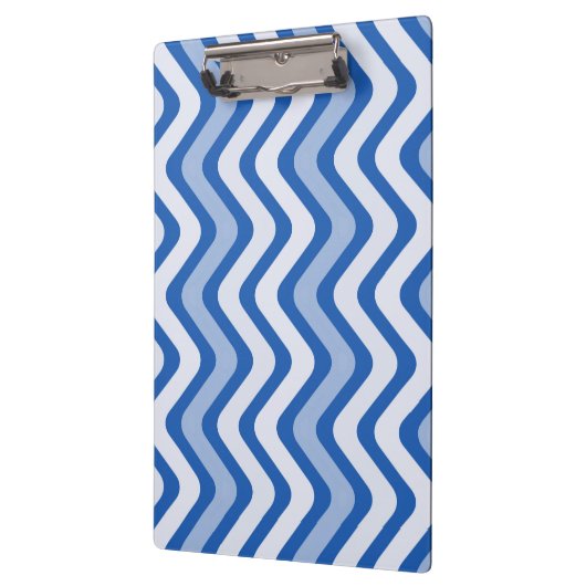 Wavy Blue Pattern Klembord (Links)