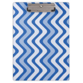 Wavy Blue Pattern Klembord (Voorkant)