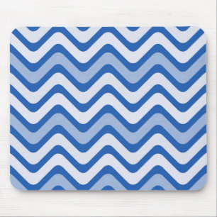 Wavy Blue Pattern Muismat