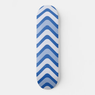 Wavy Blue Pattern Persoonlijk Skateboard