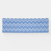 Wavy Blue Pattern Spandoek (Horizontaal)