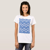 Wavy Blue Pattern T-shirt (Voorkant volledig)