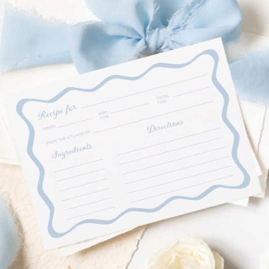 Wavy Blue Vrijgezellenfeest Recept Kaart