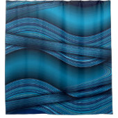 Wavy Blues Douchegordijn (Voorkant)