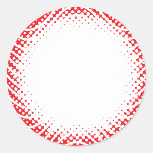 Wavy Border Christmas Blank Aangepast Ronde Sticker