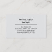 Wavy Brown Hair, Hair Stylist, Hair Salon Visitekaartje (Achterkant)