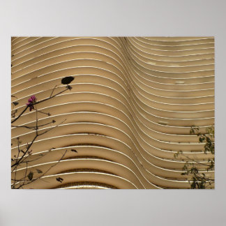 Wavy Building Poster
