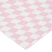 Wavy Checkered Pastel Pink Checkerboard Pattern Tafelkleed (Gekanteld)