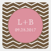 Wavy Chic Party Sticker (roze) (Voorkant)