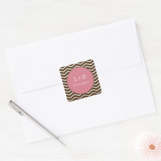Wavy Chic Party Sticker (roze) (Envelop)