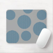 Wavy cirkelvormige mousepad met patroon muismat (Met muis)