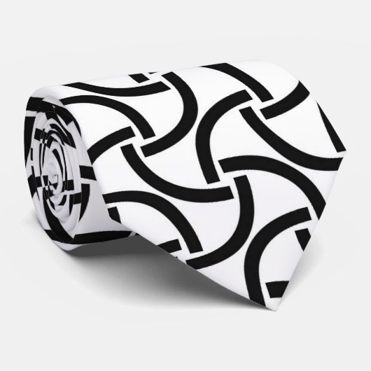 Wavy Curved Lines Stropdas (Opgerold)