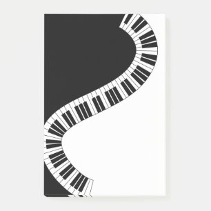 Wavy Curved Piano Keys Post-it® Notes