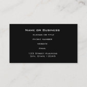 Wavy Curved Piano Keys Visitekaartje (Achterkant)