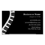 Wavy Curved Piano Keys Visitekaartje Magneet (Voorkant)