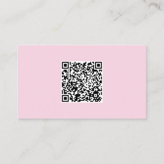 Wavy Curvy Pink Red Baby shower Registry QR-code Informatiekaartje (Achterkant)