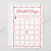 Wavy Dat is Amore Vrijgezellenfeest Bingo Game Kaa Kaart (Voorkant)