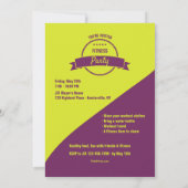 Wavy Design Photo Fitness - uitnodiging (Achterkant)