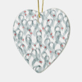 WAVY DIABETES RIBBONS KERAMISCH ORNAMENT (Links)