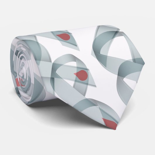 WAVY DIABETES RIBBONS STROPDAS (Opgerold)