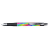 Wavy Diagonal Colorful Rainbow Design Pen (Achterkant)