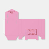 Wavy Edge Pink en Red Pop de Champagne Bedankdoosjes (Uitgevouwen)