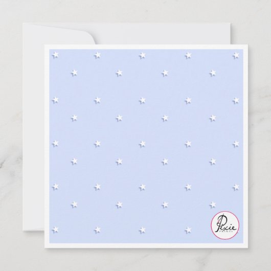 Wavy Edge Sailboat Invitation Kaart (Achterkant)