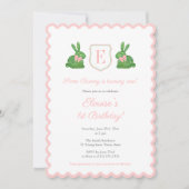 Wavy Edge Some Bunny is het eerste verjaardagsfees Kaart (Voorkant)