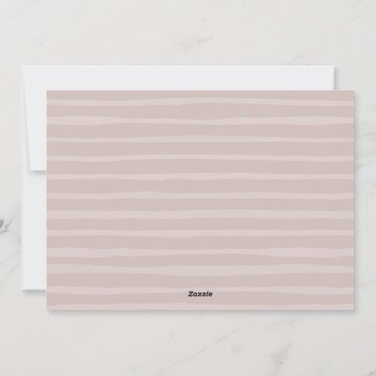 Wavy | Eenvoudige horizontale kerstfoto Feestdagenkaart (Achterkant)