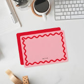 Wavy Eenvoudige Stationery Note Kaart Notitiekaartje