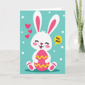 Wavy Egg Bunny For You Card Kaart (Voorkant)