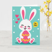 Wavy Egg Bunny For You Card Kaart (Gele Bloem)