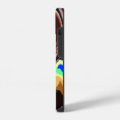 Wavy Fiesta Colors Pattern iPhone Hoesje (Linkerkant)
