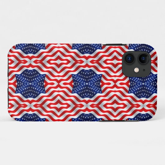 Wavy Flag Banner Case-Mate iPhone Case (Achterkant (horizontaal))