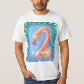 Wavy Flamingo t-shirt (Voorkant)