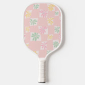 Wavy Floral Check Pickleball Paddle (Achterkant)