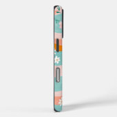 Wavy Floral Stripes Case-Mate iPhone Case (Achterkant / Rechts)