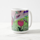 Wavy Flowers Koffiemok (Voorkant rechts)