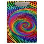 Wavy Fractal Clipboard Klembord (Voorkant)
