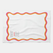 Wavy Frame & Whimsical Quote Theedoek (Horizontaal)