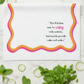 Wavy Frame & Whimsical Quote Theedoek (Gevouwen)