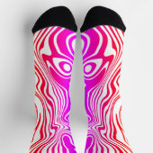 Wavy gestreepte kleur Sokken (Top)