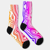 Wavy gestreepte kleur Sokken (Rechts)
